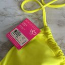 Victoria's Secret Victoria’s Secret Y2K neon yellow bling bikini top size small Photo 3