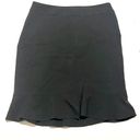 Tahari Arthur S. Levine Black Pencil Skirt With Ruffle Trim Photo 0