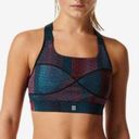 Sweaty Betty  Power Racerback Sports Bra Black City Lights Print Photo 0