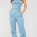 FashioNova Denim Jump Suit Photo 0