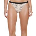 Calvin Klein NWT  Logo Ring Printed Bikini‎ Bottoms Cream Multi Photo 0