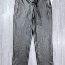 Bar III Black Leather Ankle Pants XL Photo 1