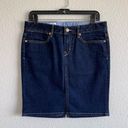 Gap  Denim Knee Length Pencil Skirt Dark Rinse Photo 0