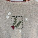 Croft & Barrow Vtg  Ice Skating Christmas Wool Angora Full Zip Sweater Women's L Photo 12