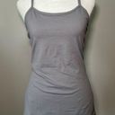 Lululemon Power Y Tank Top Stretch Built in Bra Slate Size 6 Yoga Gym Athletic Photo 0