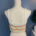 Fiore Rainbow Knit Cropped Tank Top Photo 1