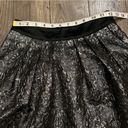 Guess by Marciano Guess Marciano Skirt Y2K Floral Black Metallic Foil Silver Party Size 0 Pockets Photo 11