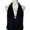 St. John  Swimwear Black Halter Padded Sequins One Piece Swimsuit Size 4 NWT Photo 0