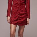 ZARA Blogger Red Black Printed Mini Dress Photo 3