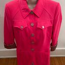 Christian LaCroix Vintage  Bazar Hot Pink 100% Wool Boho Blazer, size 40 or US 8 Photo 0