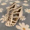 Charlotte Russe White open toed  High Heels, size 7 Photo 0