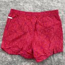 Columbia  Shorts Womens Medium Athletic Workout Hike 5 Elastic Waist Print Photo 5