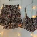 Wild Fable Crop Floral Ruffle Tank Top And Matching Skirt Photo 0