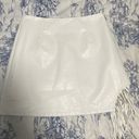 White Leather Skirt Size M Photo 0