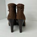 Ralph Lauren LRL  Womens size 11 Chunky Lace Up Suede Heeled Lace Up Ankle Boots Photo 4