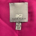 Anne Klein Ak2 Ann Klein 10 Purple Knee Length Straight Skirt Career Statement Side Zipper Photo 3