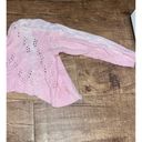 Urban Outfitters Vintage Pink heart knit cropped cardigan Photo 2