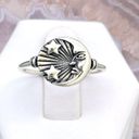 Sterling Silver Vintage Style Moon & Stars Ring - Sz 8 Photo 1