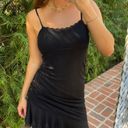 Wild Fable Y2k ruffle black bodycon dress Photo 0