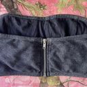 Poof vintage cotton denim corset bandeau bra top  Photo 2