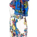 Flying Tomato  Dress XS Off Shoulder Hi-Lo Blue White Floral Photo 9