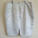 Forever 21  Cream Metallic Pencil Skirt Sz 10 Photo 4