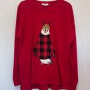 Ugly Christmas Sweater NEW  Penguin Red Check XL Photo 1