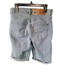 Levi's  Light Wash Bermuda Rolled Cuff Long Length Women's Denim Shorts Size 24 Photo 11