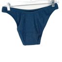 J.Crew NWT  Textured Curved Waist Cheeky Bikini Bottom Navy Size Small S NEW Photo 8