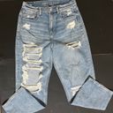 American Eagle Women’s AE Ripped High Rise Boyfriend Jeans Size 10R Photo 1