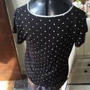 Kate Spade  polka dot knit top, keyhole neck Photo 1