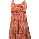 VICI  Tie Strap Tiered Flowy Mini Sun Dress in Palm Leaf Pattern Size XS Photo 3