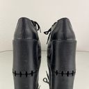 Soda Vintage Y2K Black Faux Leather Chunky Platform Lace Up Heeled Oxford Shoes Photo 5