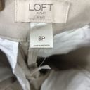 The Loft  Womens Pants Sz 8P Khaki Moderen Chino Crop Fite Petite Tan Beige Stretch Photo 4