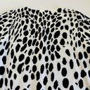 Cyrus  Animal Print White and Black Button Down Cardigan Sweater Size Medium Photo 6