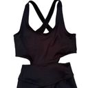 Free People Movement NWT  Back It Up Yoga Onesie Catsuit Black Size S Photo 6