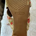 Aerosoles A2 by  Midday Crisscross Boho Floral Heeled Sandal - Size 11W EUC Photo 11