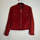 Lafayette 148  NY deep red suede leather jacket Photo 0