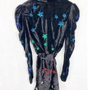 Rococo  Sand Velvet Star sequin faux wrap star dress Photo 8