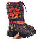 Farm Rio NEW  Scarf Lug Sole Tall Puffer Moon Boots Platform Womens 7 $300 Photo 1