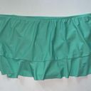 Catalina  Swim Skirt Turquoise Blue Ruffle Modest Bikini Bottom Size Medium Photo 5