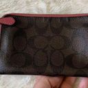 Coach  Double Corner Monogram Zip Wallet Wristlet Photo 4