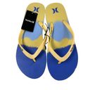 Hurley Size 9  Women's Water Color Sunshine Flip Flops New Thong Sandals Photo 1