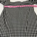 1. State  Womens Off-The-Shoulder Gingham Babydoll Dress White/Black S Photo 5