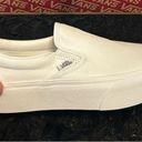 Vans  off the wall white platform slip on shoes sneakers women’s 7.5 new Photo 6