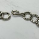 The Bar Chunky Silver Tone Metal Chain Link Belt Size XS Small S Photo 2