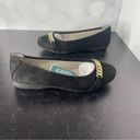 Cliffs  BY WHITE MOUNTAIN Women's Charmed Ballet Flats Black Suedette sz 9W Wide Photo 4