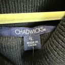 Chadwick's  Black Turtleneck Pleated Midi Sweater Dress Sz L NWOT Photo 3