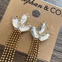 Krass&co Stephan &  Rhinestone and gold ball drop earrings Photo 0