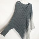 Women's Dip Dye Asymmetrical Poncho/Sweater Size M Size M Photo 4